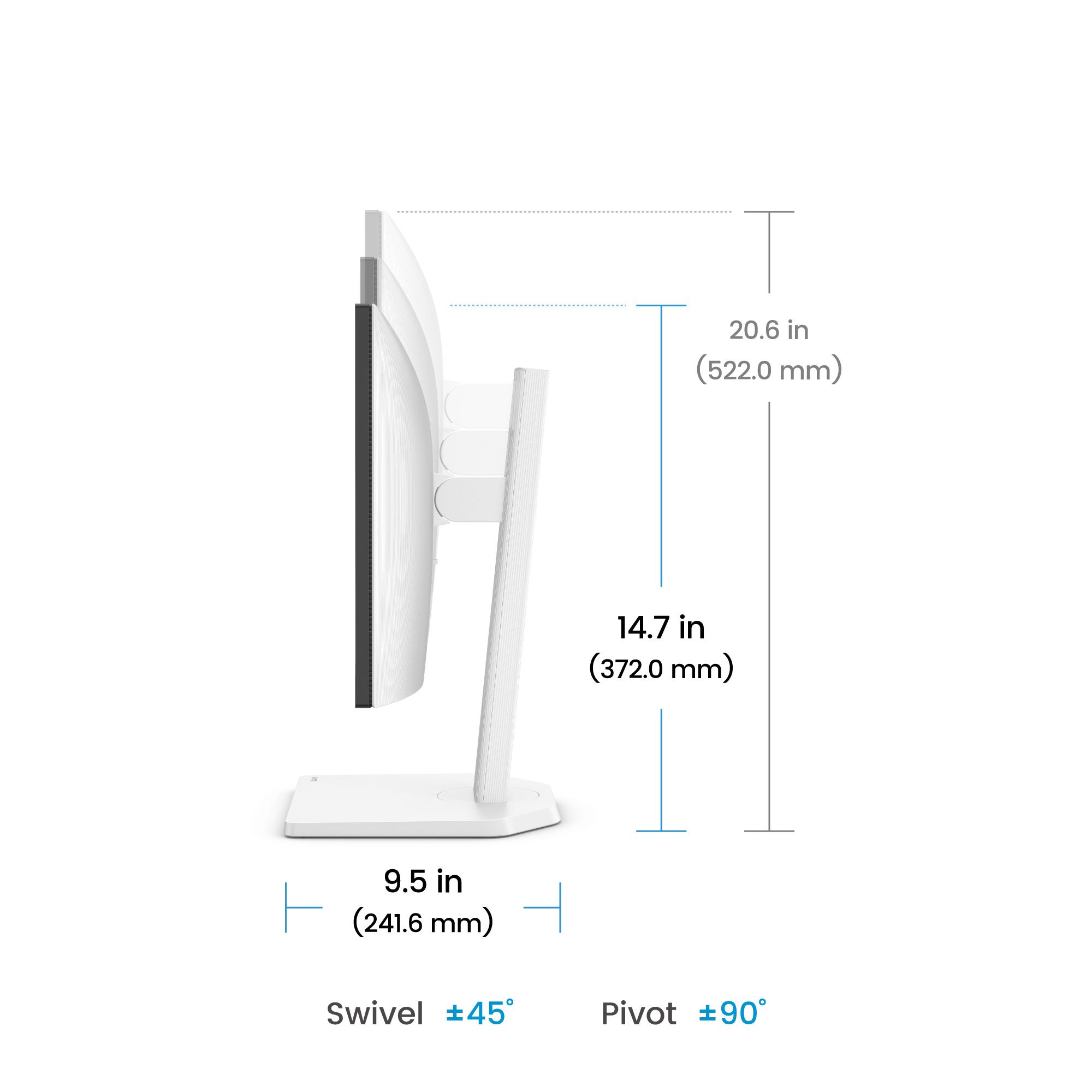 23.8’’ IPS Full HD 144Hz HDMI DP USB-C MM Pivot EyeCare Ev Ofis Monitörü