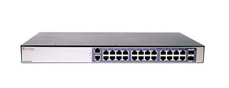 210-Series 24 port 10/100/1000BASE-T PoE+ 2 1GbE unpopulated SFP ports 1