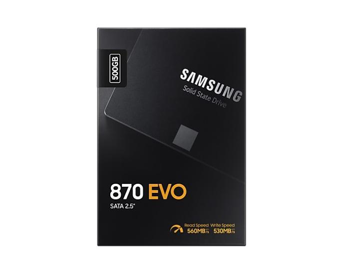 Samsung 870 Evo 500GB 2.5’’ SATA SSD (560-530MB/s)
