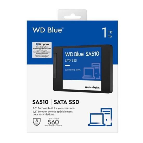 WD Blue SA510 1TB 2.5’’ SATA SSD (560-520)