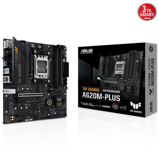 Asus Tuf Gaming A620M-Plus AM5 Ryzen Hdmi Dp