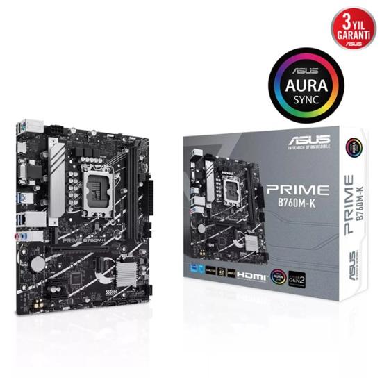 Asus Prime B760M-K D5 1700P Vga Hdmi