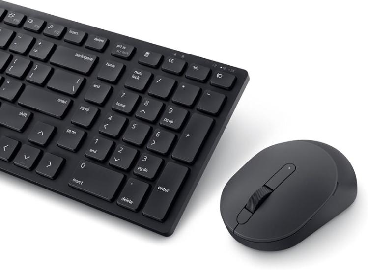 Dell Pro KM555 Sessiz Kablosuz Set Siyah