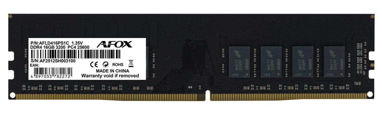 DDR4 16GB 3200MHZ CL16 DIMM Single Channel 1.35V PC Bellek