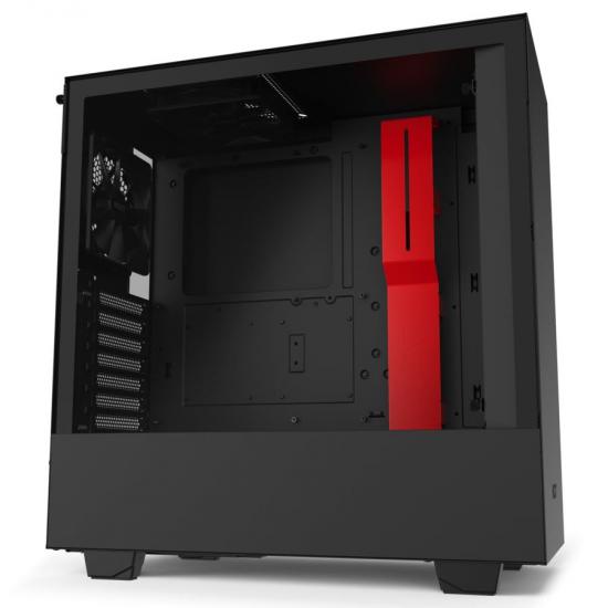 NZXT CA-H510B-BR H510 Compact Mid Tower Black/Red Chassis with 2x 120mm Aer F Case Fans