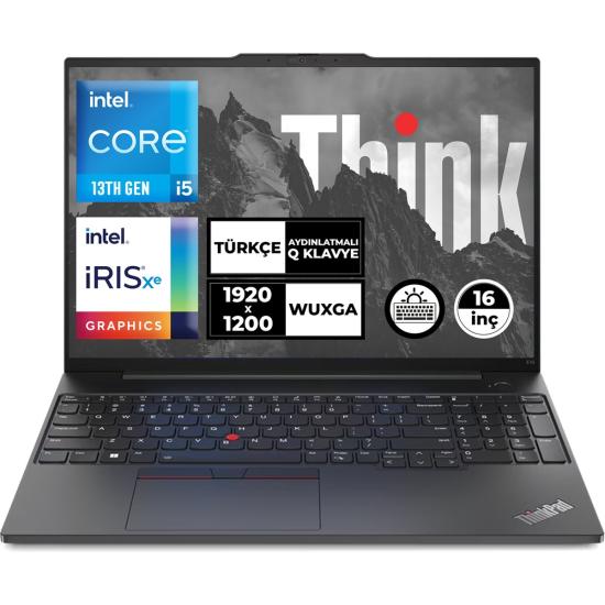 Thinkpad E16 Gen 1 Intel Core I5-1335U 16GB 512GB SSD 16’’ Wuxga Freedos Taşınabilir Bilgisayar 21JQS1TTZX