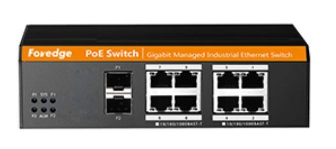 Industrial Gigabit 4+2 Port Managed PoE Switch