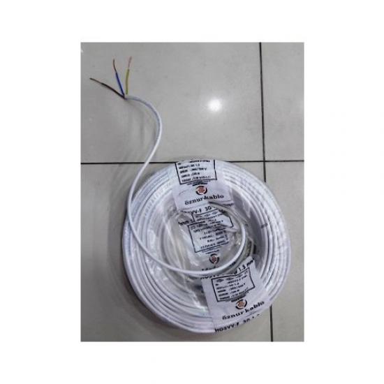 Öznur 3X1,5 Ttr Kablo 100Mt Beyaz Renk