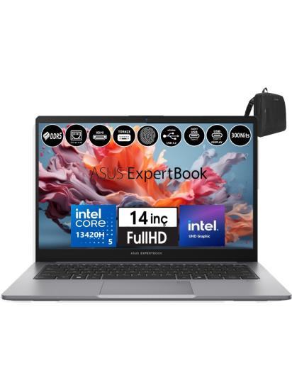 ASUS P1403CVA-I58512G0D 14’’ FHD, Intel® Core? i5-13420H Processor 2.1 GHz (12MB Cache, up to 4.6 GHz, 8 cores, 12 Threads), 8GB DDR5