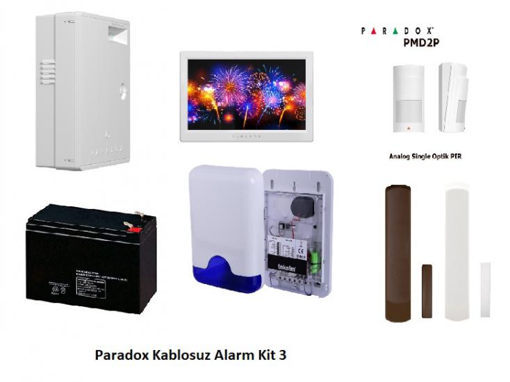 Paradox Kablosuz Alarm Kit 3 Dokunmatik Ekranlı Tuş takımı