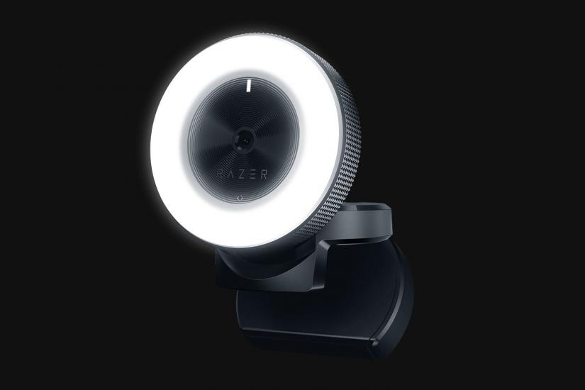 Kiyo Halka Işığı İle Donatılmış Masaüstü Siyah Gaming Web Kamera