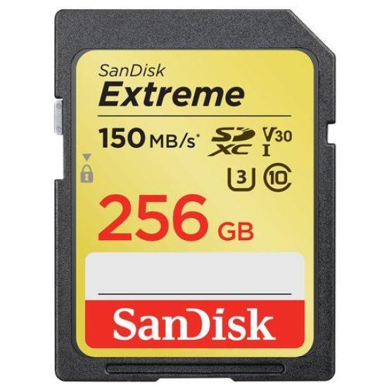 Extreme SDXC Card 256GB 156MB/s V30 UHS-I U3