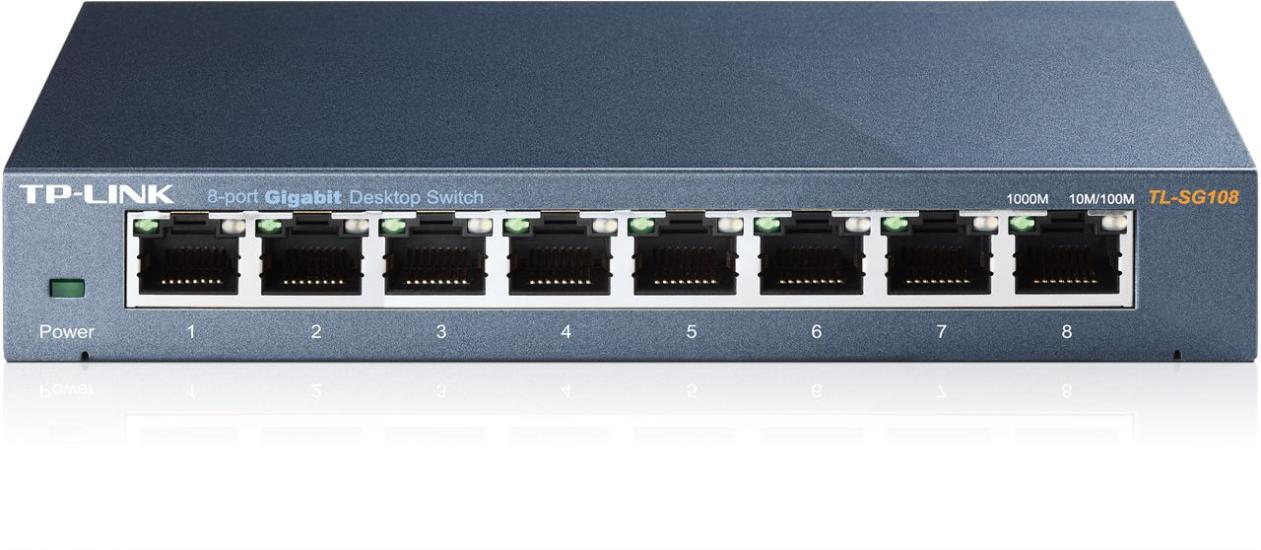 10/100/1000Mbps 8xPort Yönetilemez Desktop Switch