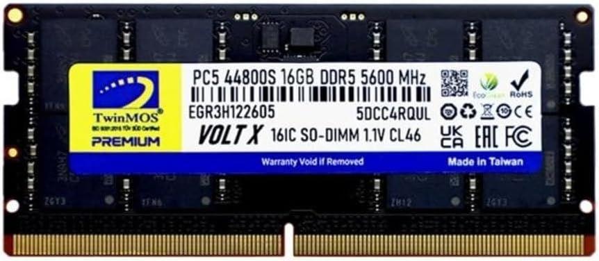 16GB DDR5 5600MHZ CL46 1.1V Notebook RAM