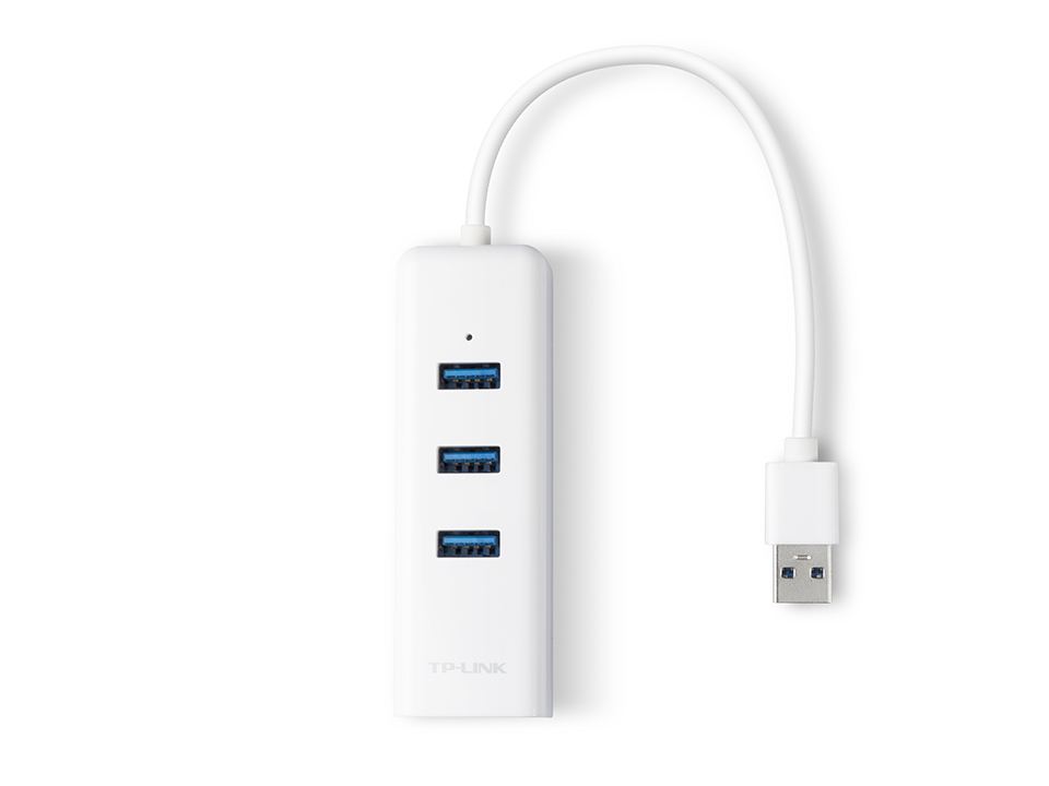 USB 3.0 3 Port Hub ve Ethernet Adaptör Çoklayıcı